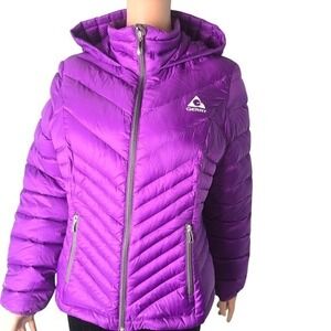 Gerry Purple Down Puffer Jacket Women's Slim Large / Fits like Small-Medium‎